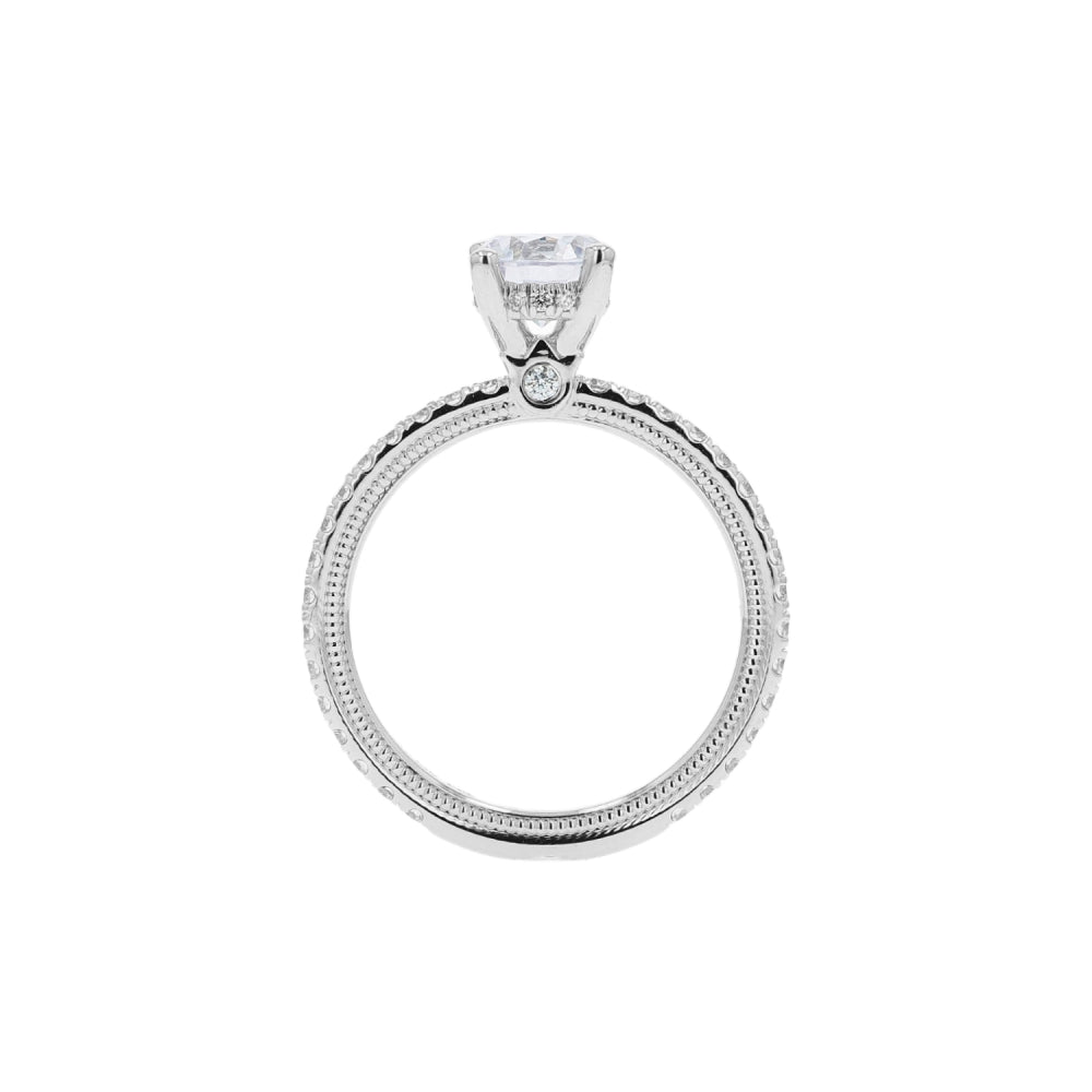 Verragio Tradition 14k Gold Round Diamond Hidden Halo Engagement Ring