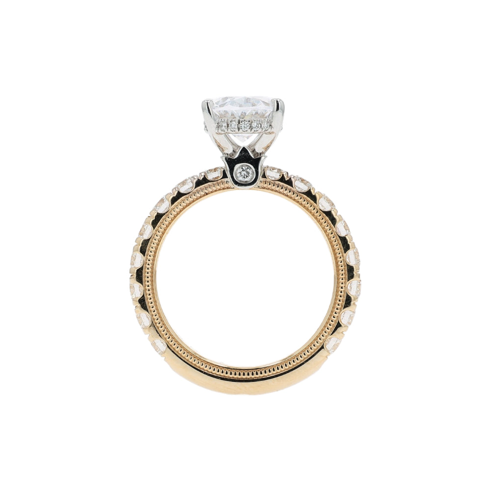 Verragio Tradition 14k Gold Oval Diamond Hidden Halo Engagement Ring