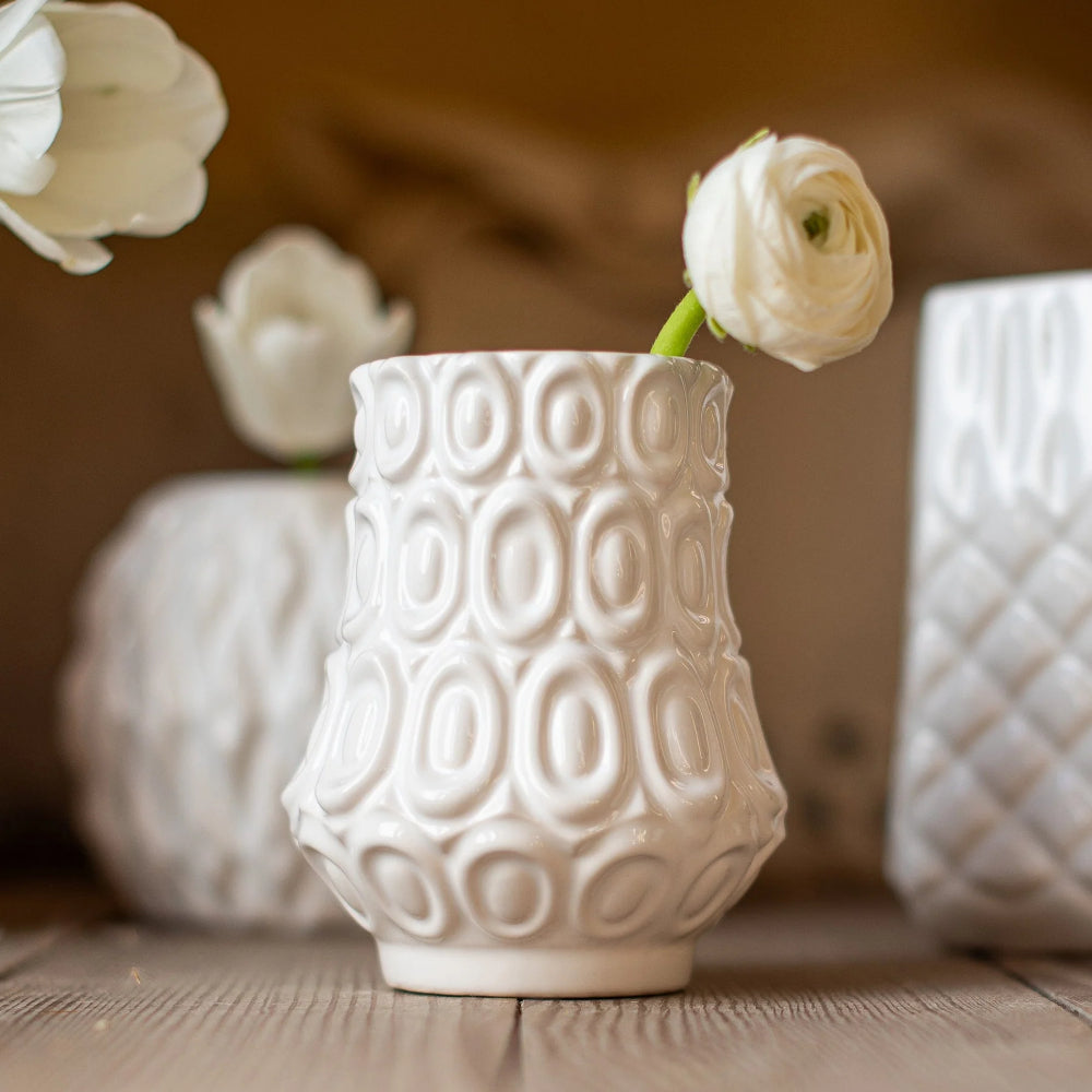 Vietri Tessere Round Oval Bud Vase