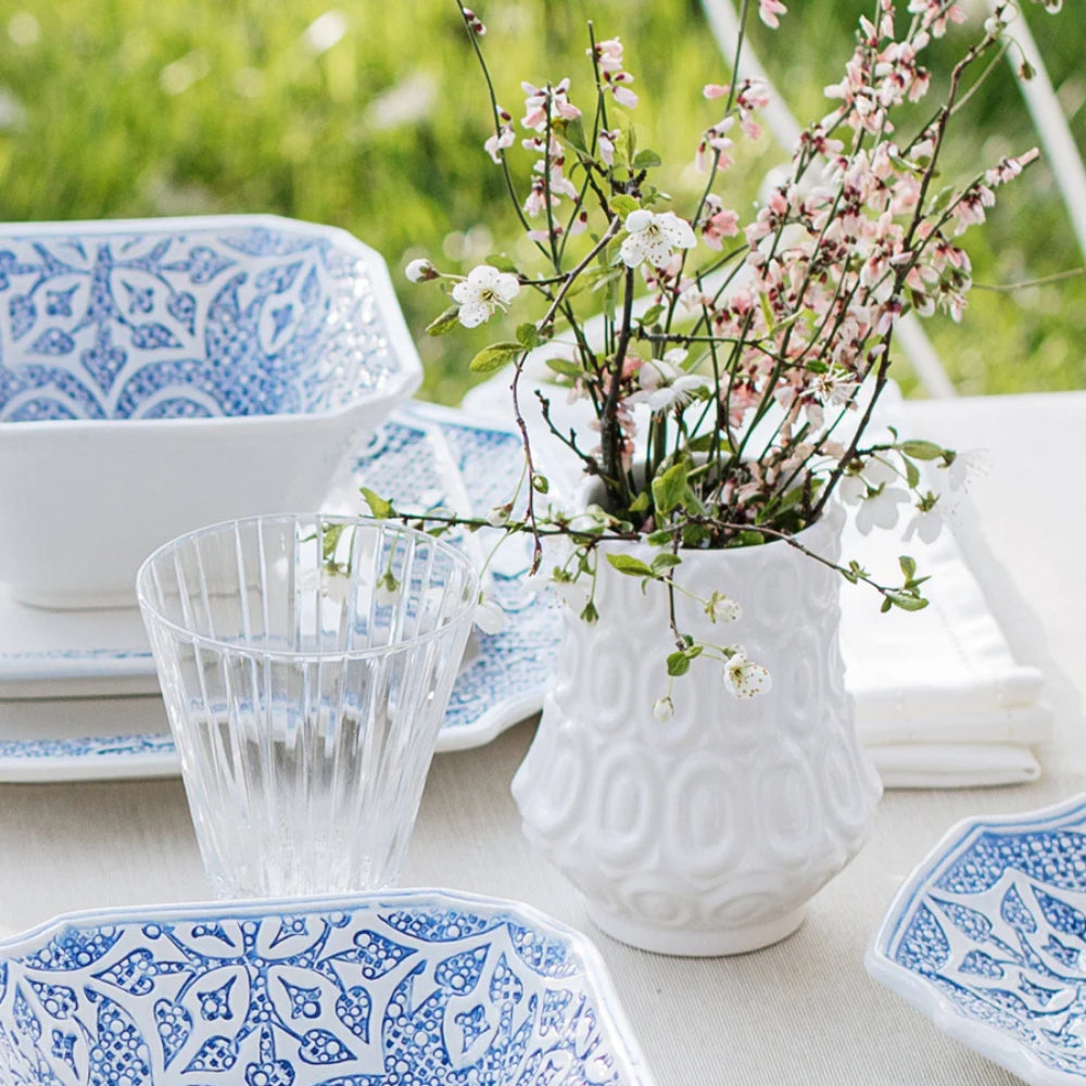 Vietri Tessere Round Oval Bud Vase