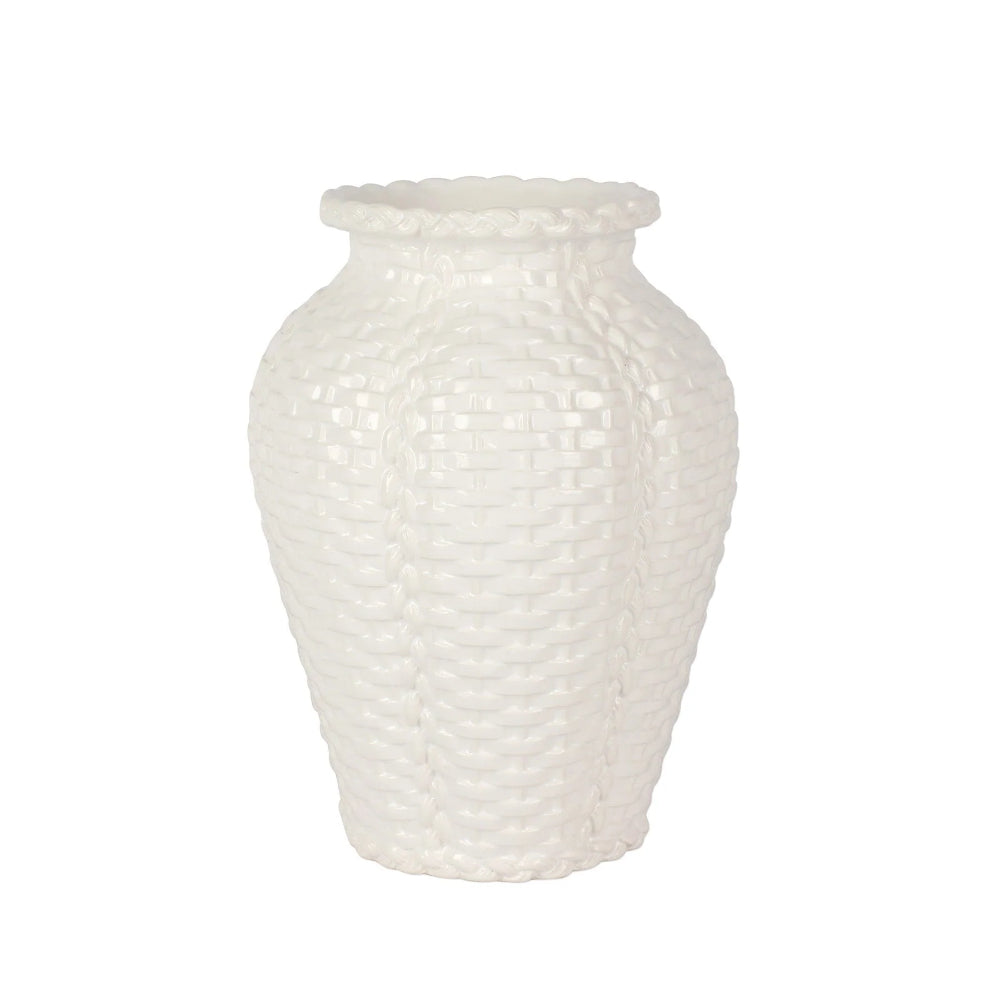 Vietri Tessere Basketweave Vase