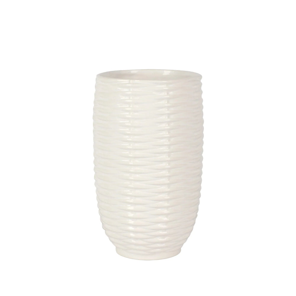 Vietri Tessere Basketweave Vase
