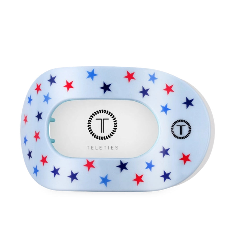 Blue hair clip with stars