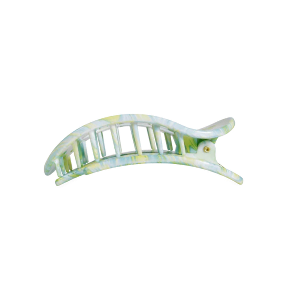 Multicolored hair clip on a white background