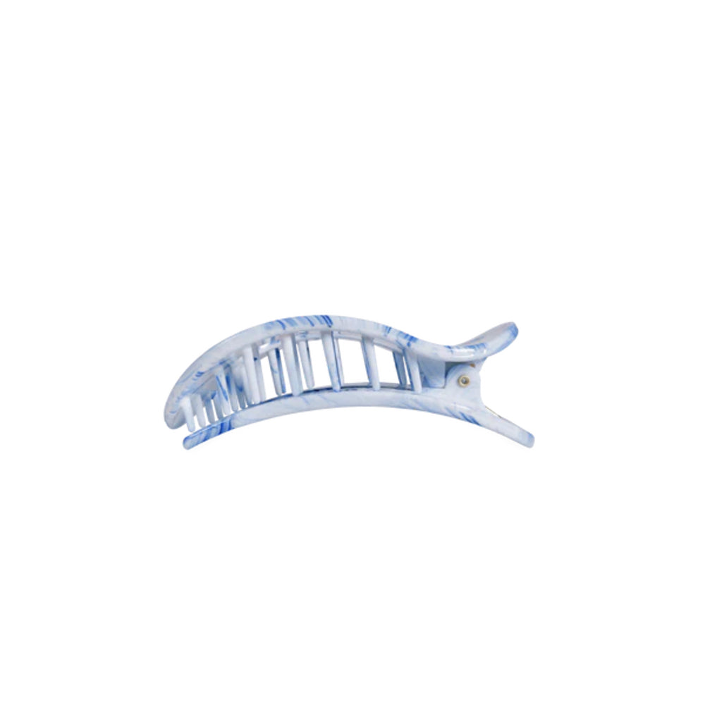 blue marbled hair clip
