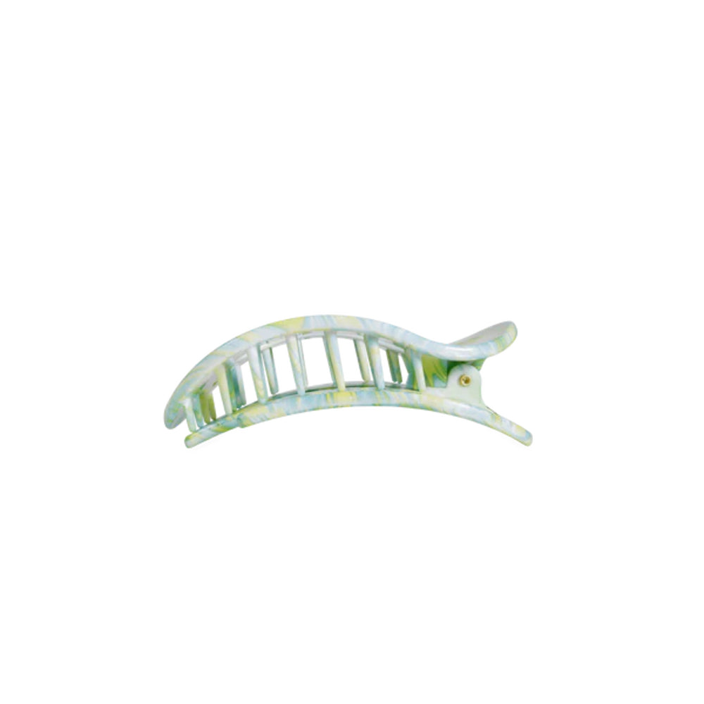 Multicolored hair clip on a white background