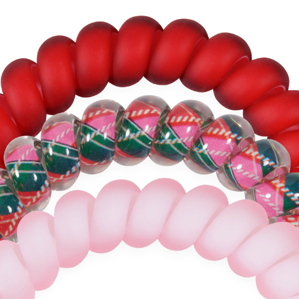 TELETIES Tied in Tartan Large Hair Ties