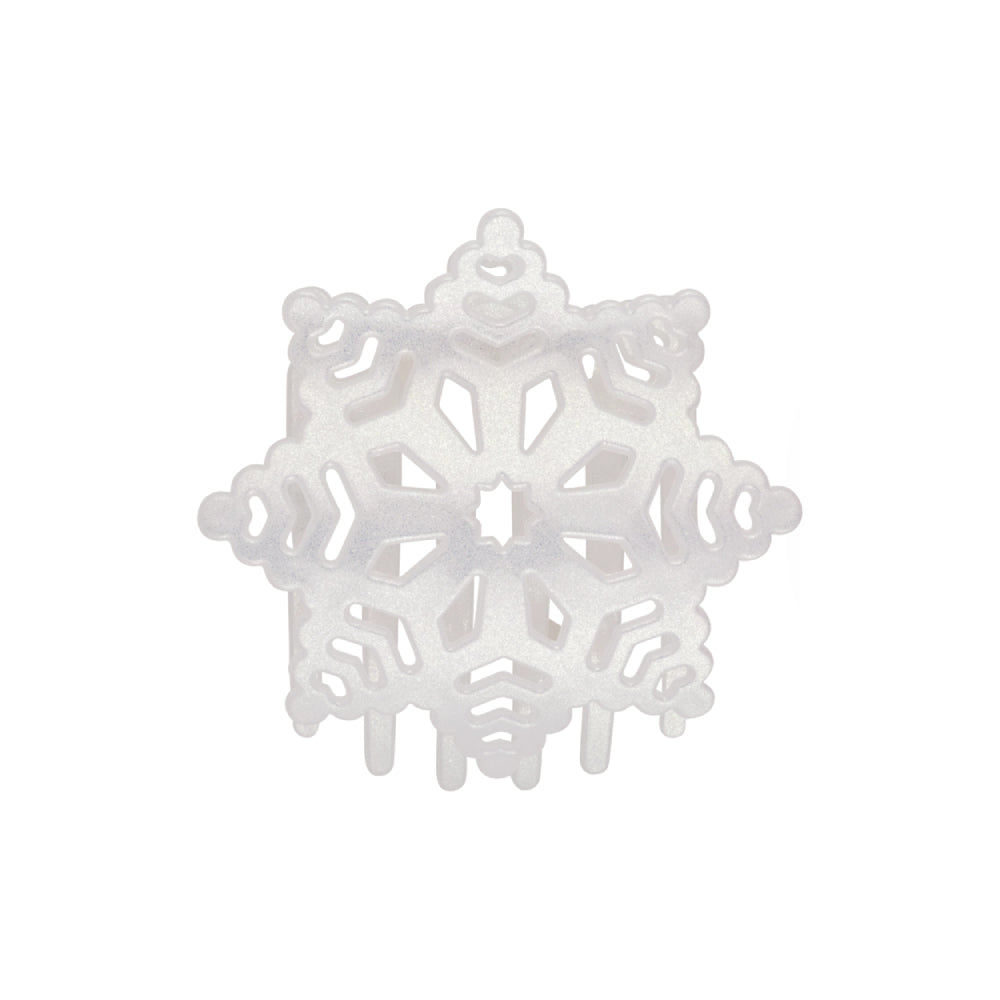 TELETIES Glitter Snowflake Flat Hair Clip