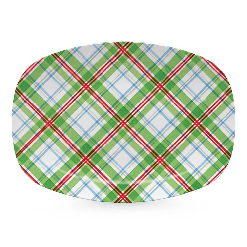 Mariposa Christmas Tartan Plaid Platter