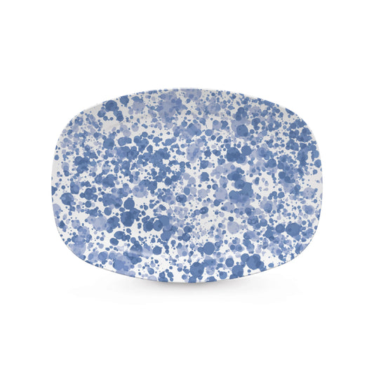 Mariposa Shades of Blue Splatter Platter