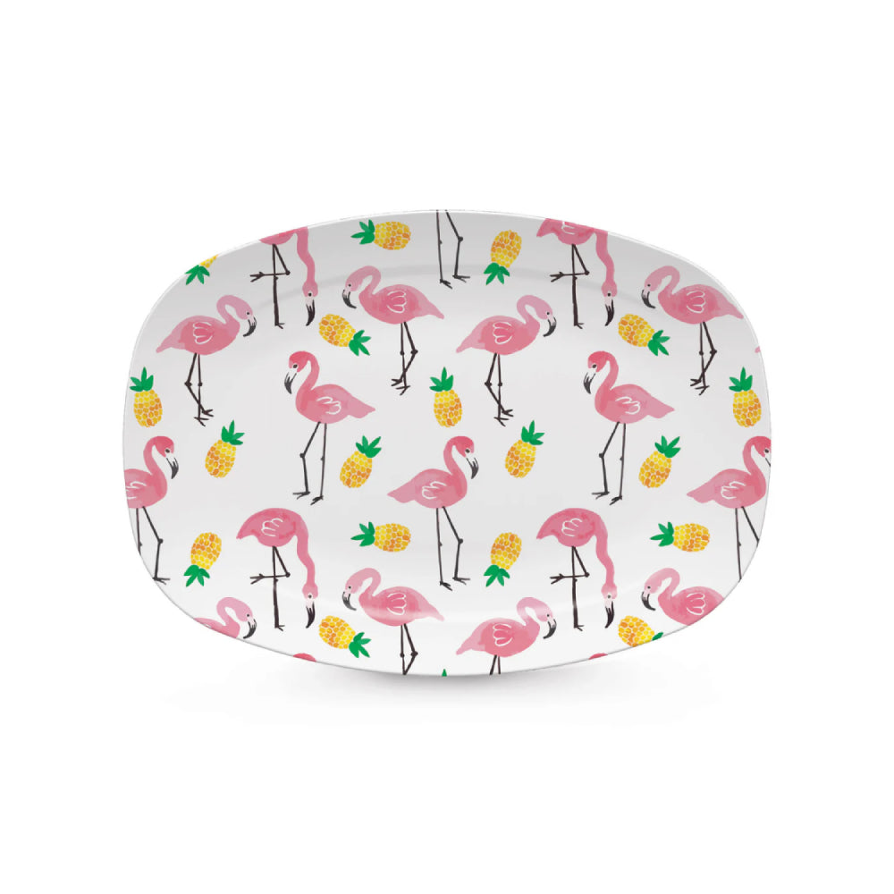 Mariposa Flamingos and Pineapples Platter