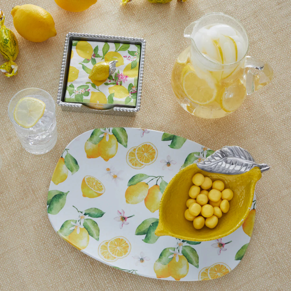 Mariposa Lemons and Blossoms Platter
