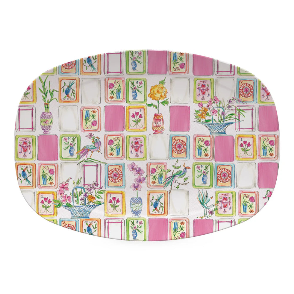 Mariposa Mahjong Tile Platter