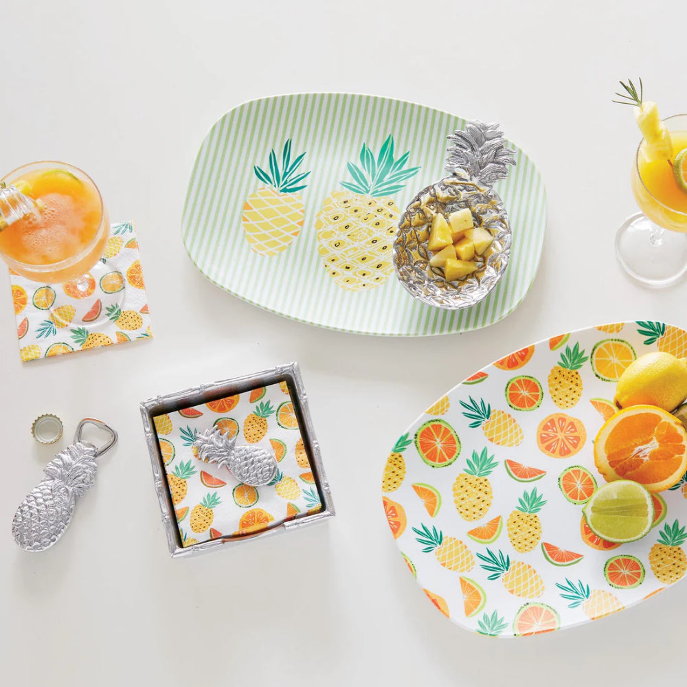 Mariposa 3 Little Pineapples Platter
