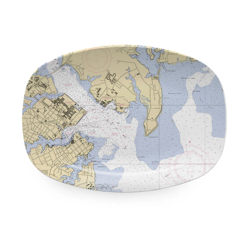Mariposa Annapolis Chart Platter