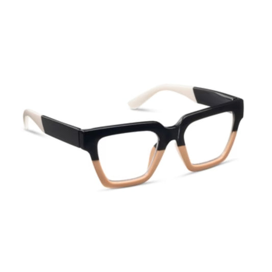 Peepers by PeeperSpecs Take a Bow - Black/Tan Reading Glasses