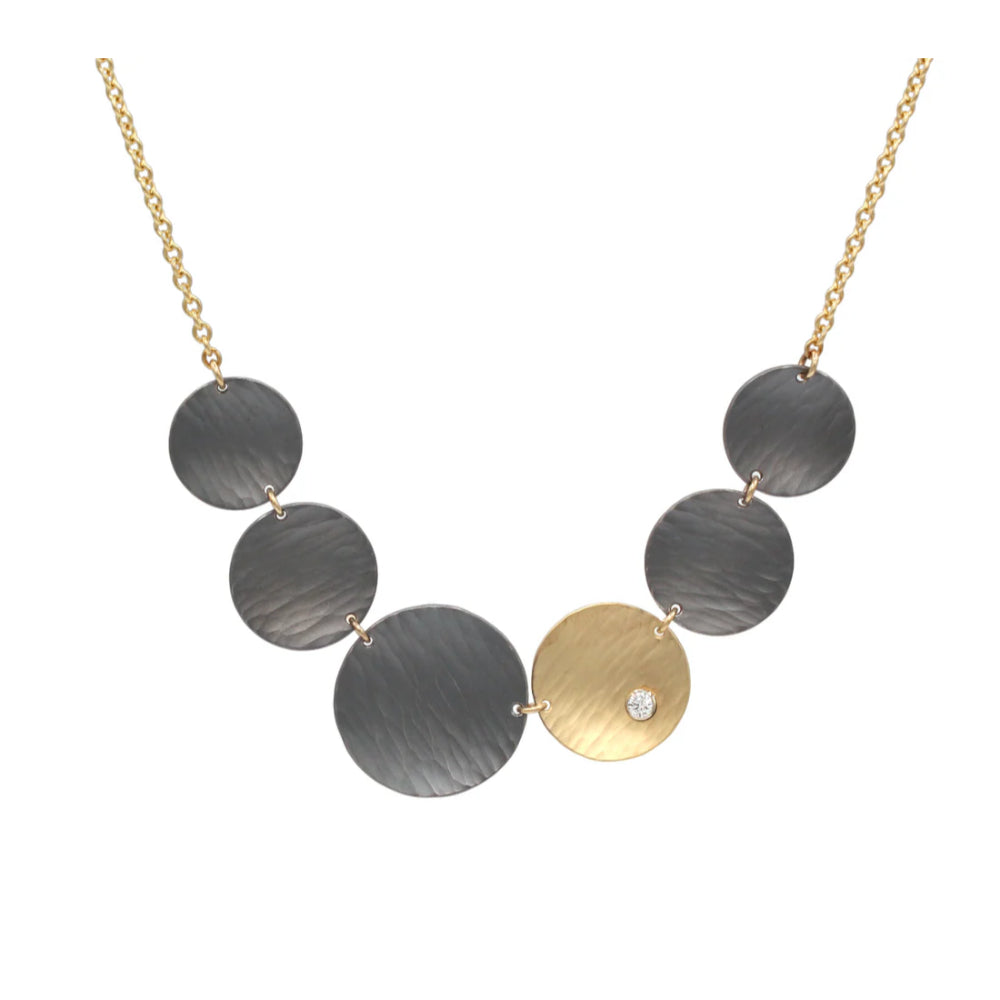 Toby Pomeroy Metolius River Moon Disc Necklace