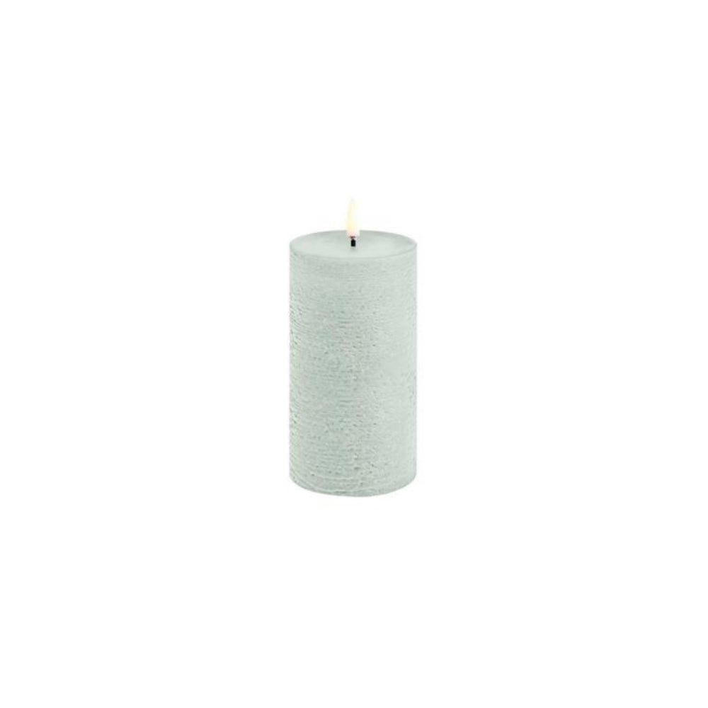 Uyuni Lighting LED Rustic Pillar Candle-Dusty Green