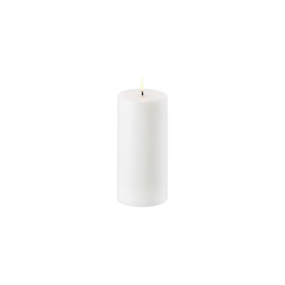 Uyuni Lighting LED Smooth Pillar Candle - Nordic White