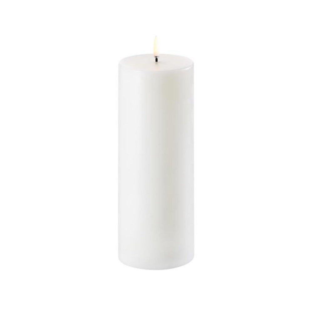 Uyuni Lighting LED Smooth Pillar Candle - Nordic White
