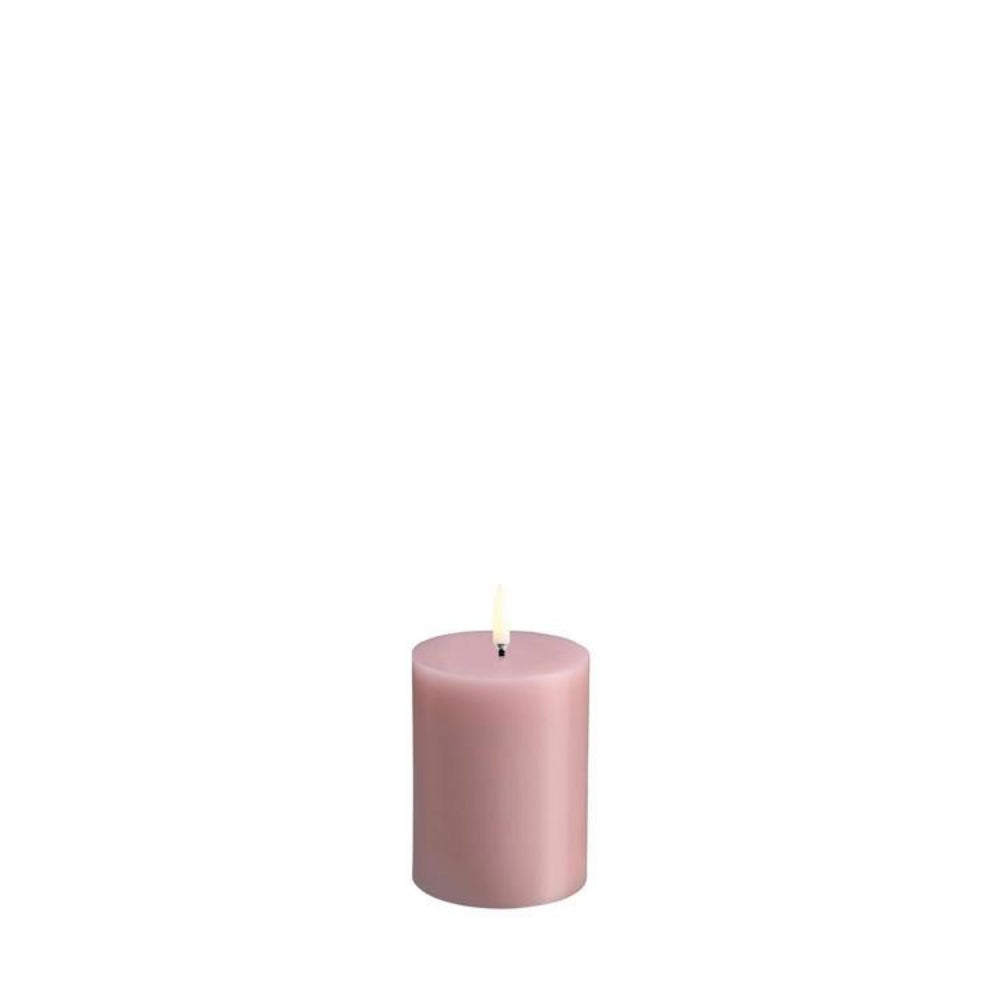 Uyuni Lighting LED Smooth Pillar Candle - Rose Powder