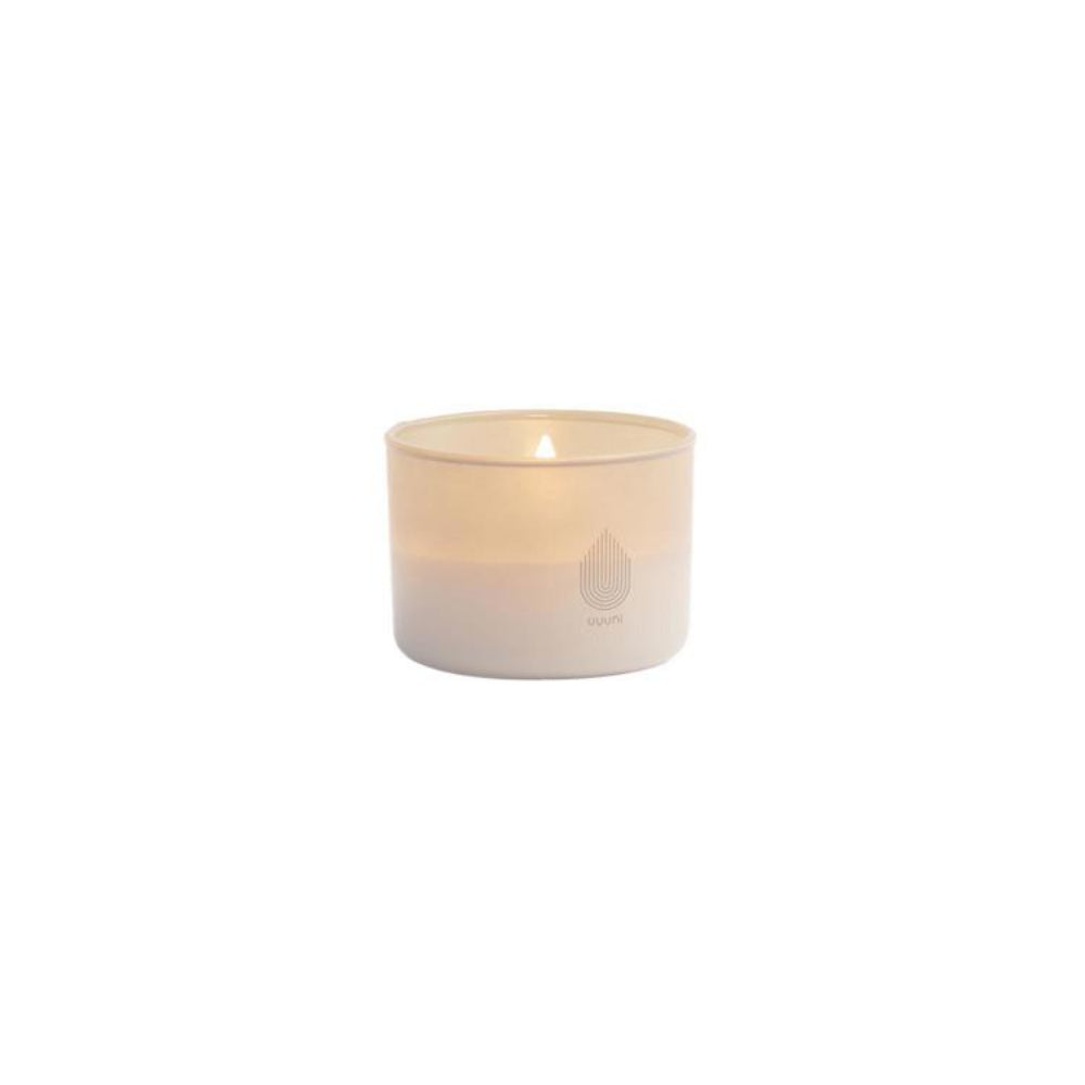 Uynui Lighting LED Rechargeable Glass Candle Sandstone- "3.2 x 2.3"