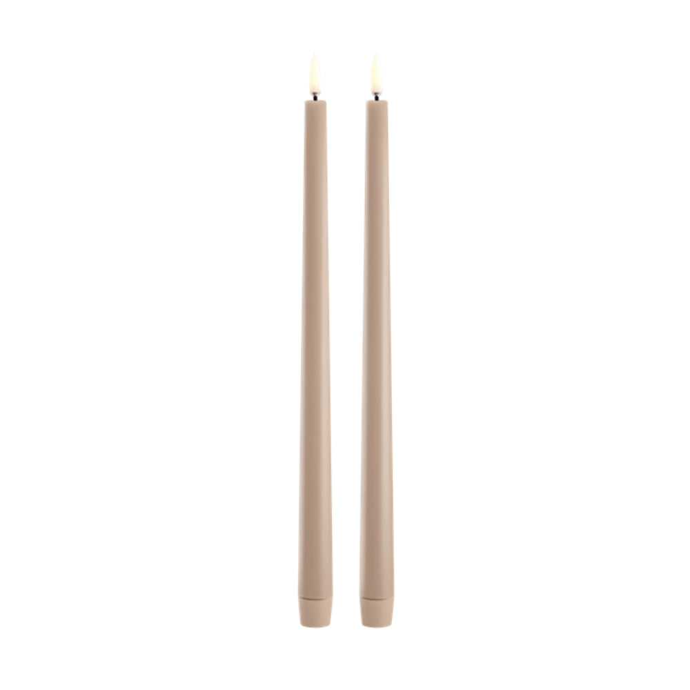 Uyuni Lighting LED Slim Taper Candles "0.9 x 12.6" - Set of 2