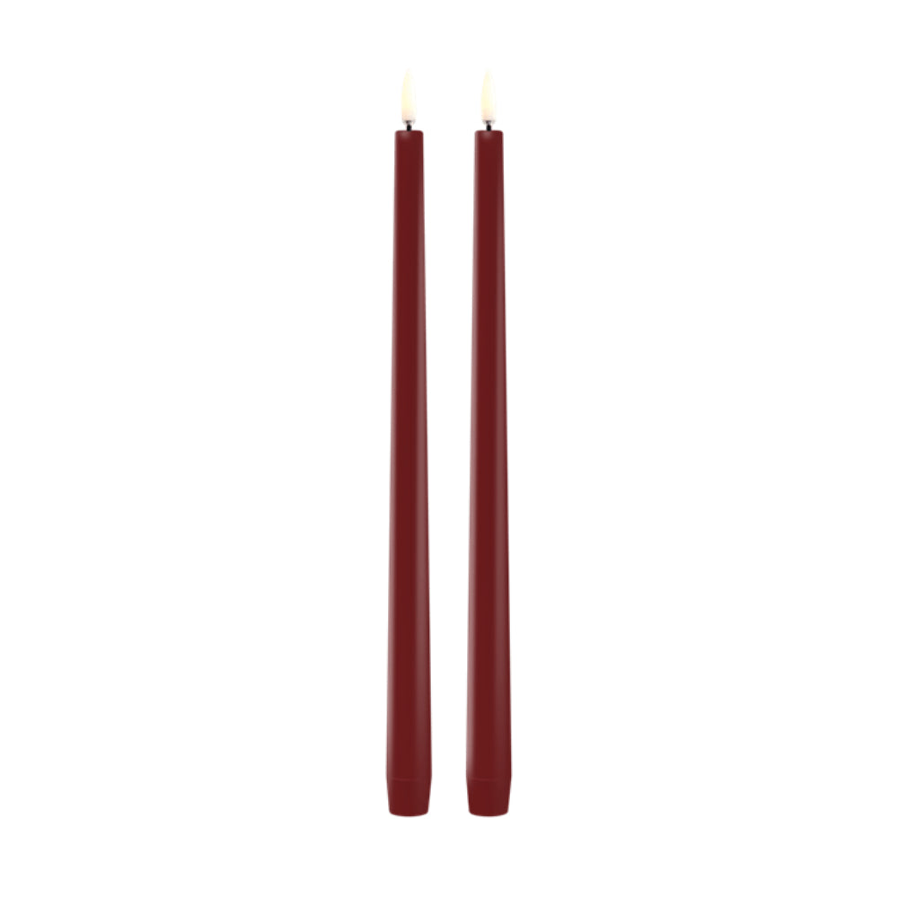 Uyuni Lighting LED Slim Taper Candles "0.9 x 12.6" - Set of 2