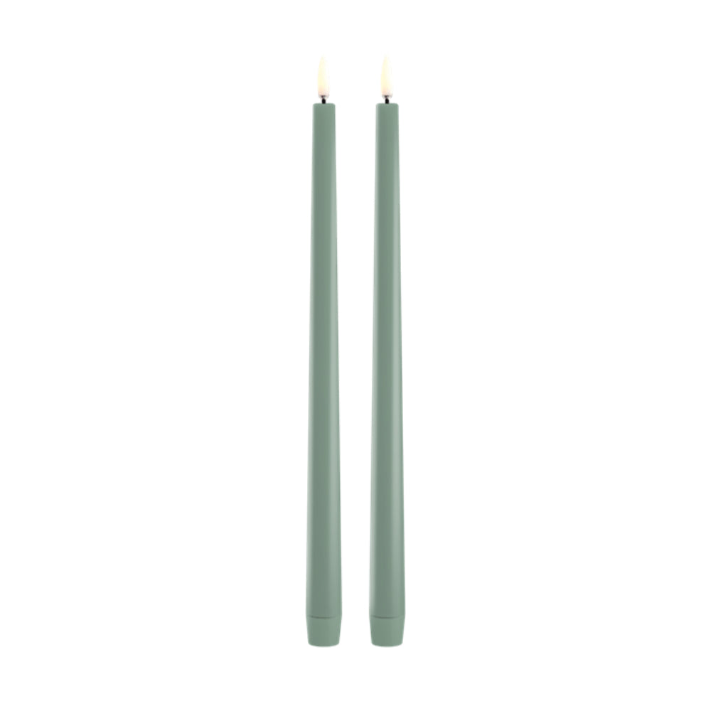 Uyuni Lighting LED Slim Taper Candles "0.9 x 12.6" - Set of 2
