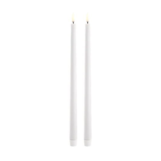 Uyuni Lighting LED Slim Taper Candles "0.9 x 12.6" - Set of 2