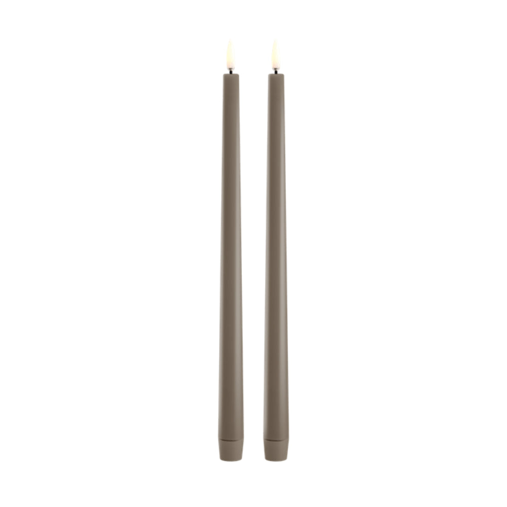Uyuni Lighting LED Slim Taper Candles "0.9 x 12.6" - Set of 2
