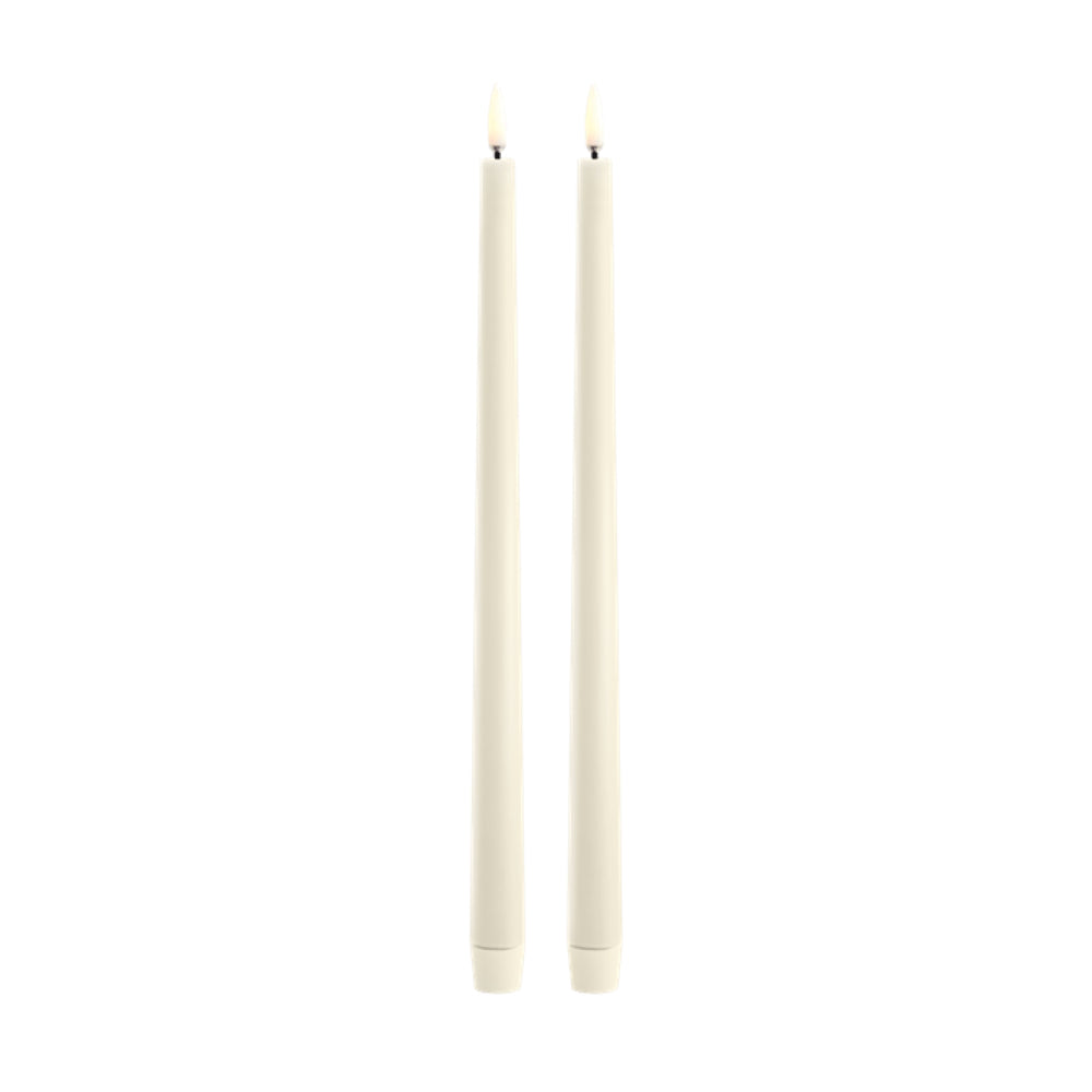 Uyuni Lighting LED Slim Taper Candles "0.9 x 12.6" - Set of 2