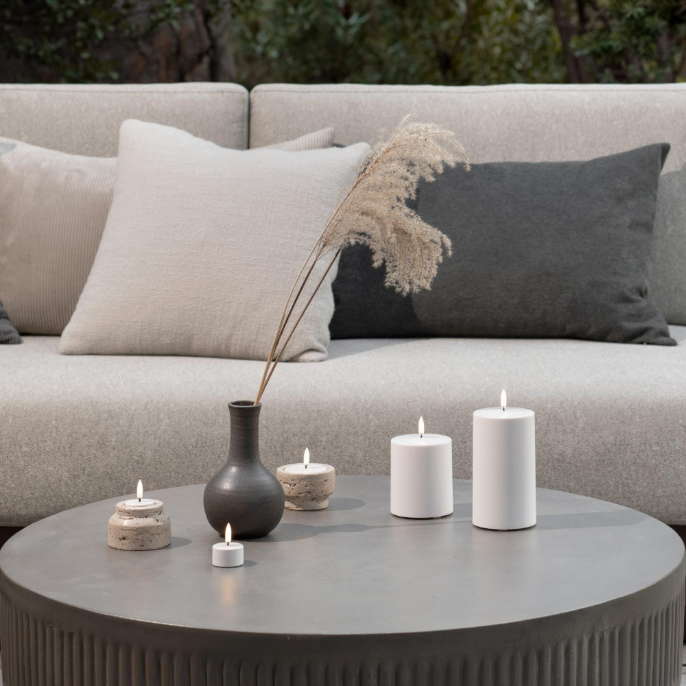 Uyuni Lighting LED Tealight 400 Battery Included White Plain, 1.5" x 0.75"