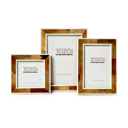 Two's Company The Savoy Faux Horn Photo Frame