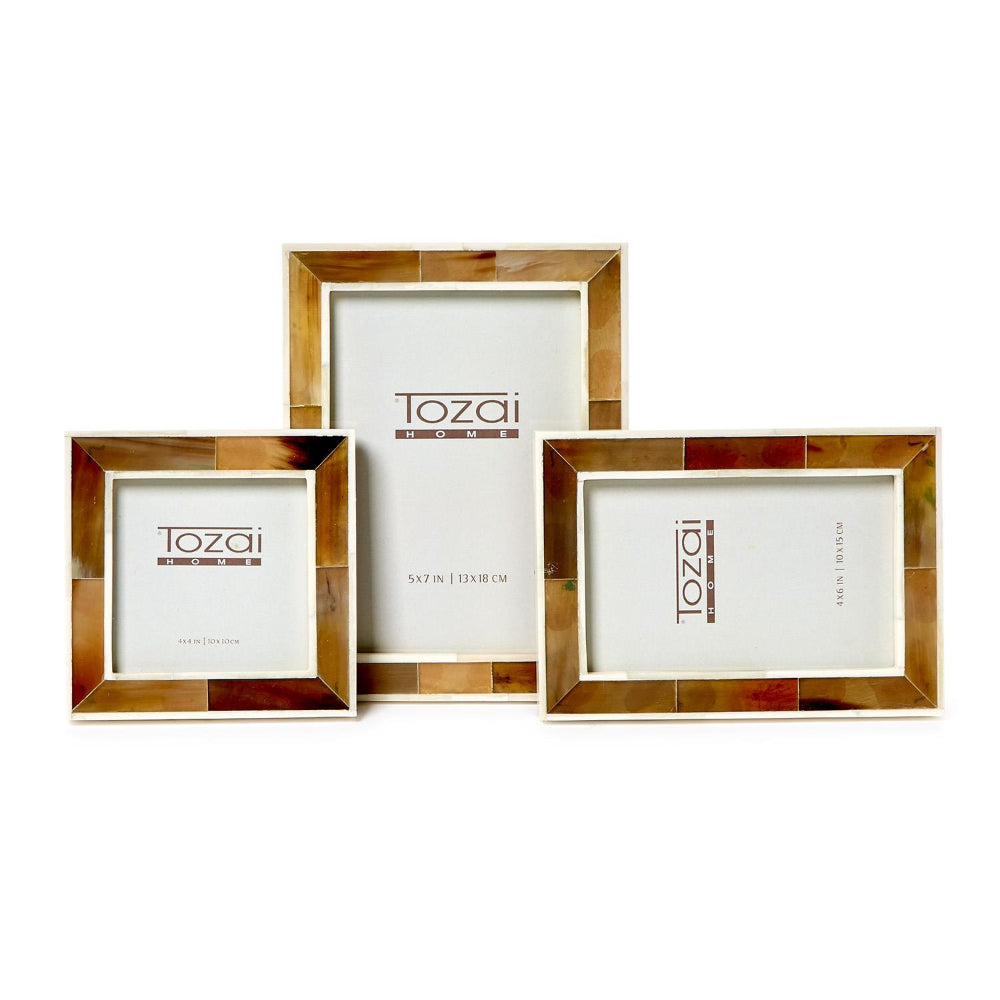 Two's Company The Savoy Faux Horn Photo Frame