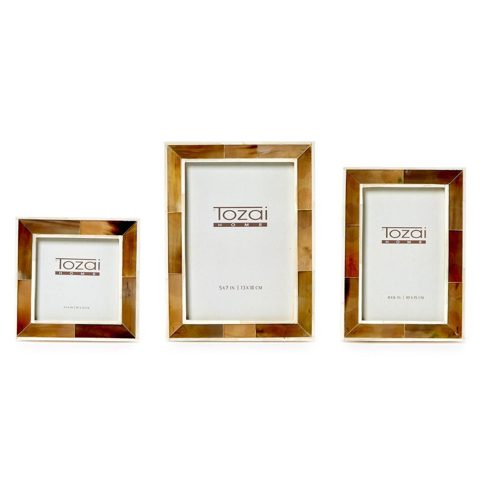 Two's Company The Savoy Faux Horn Photo Frame