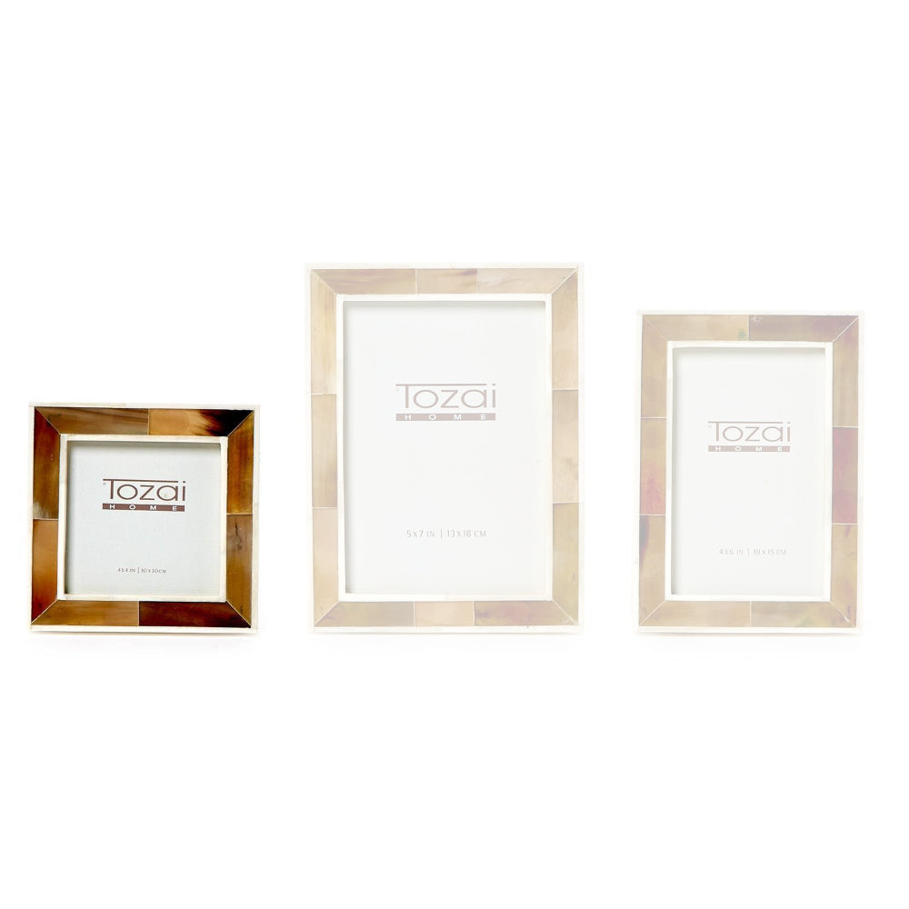 Two's Company The Savoy Faux Horn Photo Frame