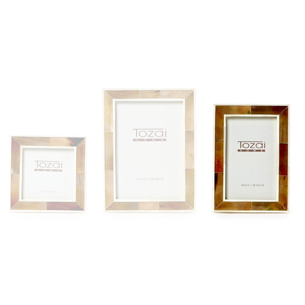 Two's Company The Savoy Faux Horn Photo Frame