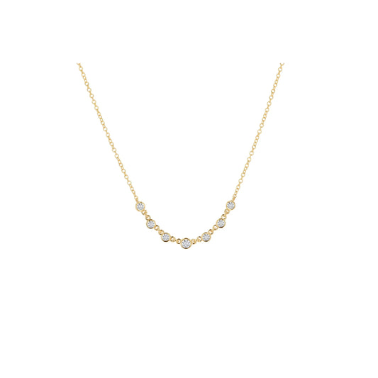 Rachel Reid 14k Diamond Bezel Layering Necklace