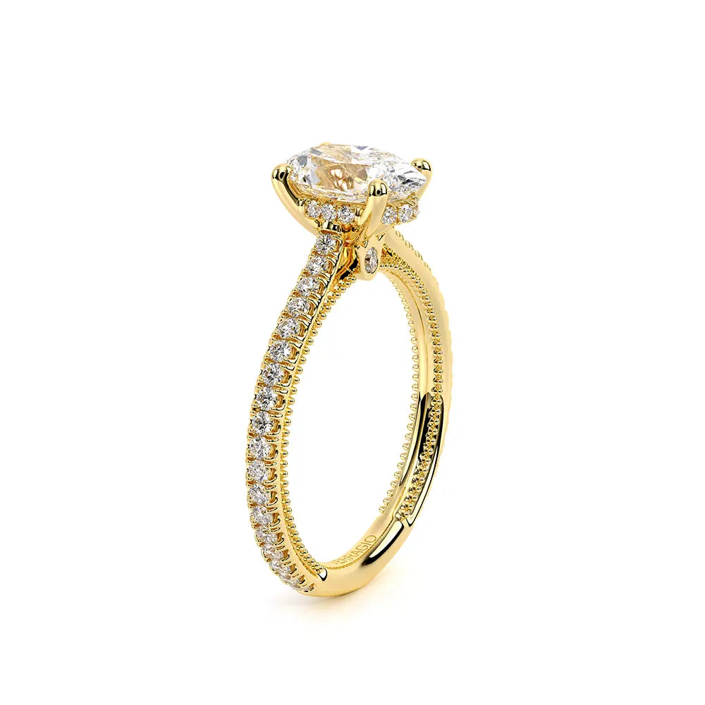 Verragio Renaissance 14k Gold Oval Center Diamond Engagement Ring