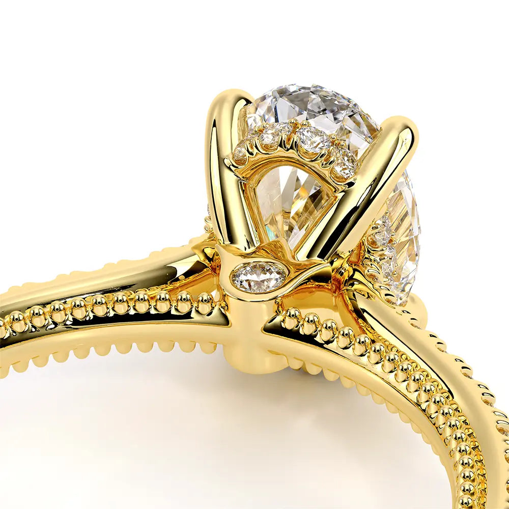 Verragio Renaissance 14k Gold Oval Center Diamond Engagement Ring