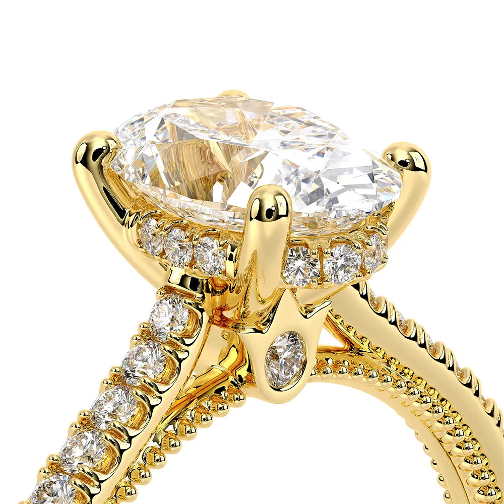 Verragio Renaissance 14k Gold Oval Center Diamond Engagement Ring