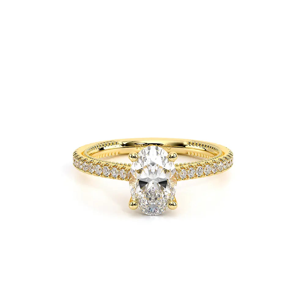 Verragio Renaissance 14k Gold Oval Center Diamond Engagement Ring