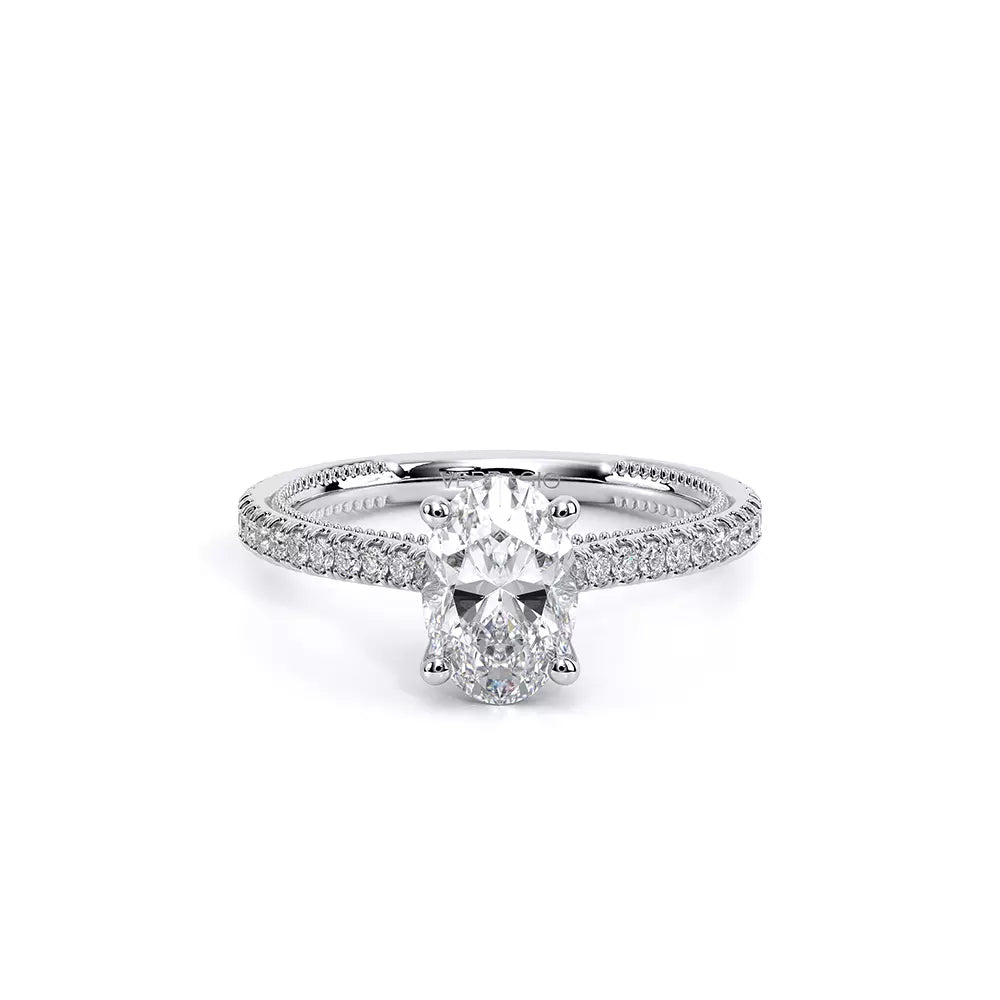 Verragio Renaissance 14k Gold Oval Center Diamond Engagement Ring
