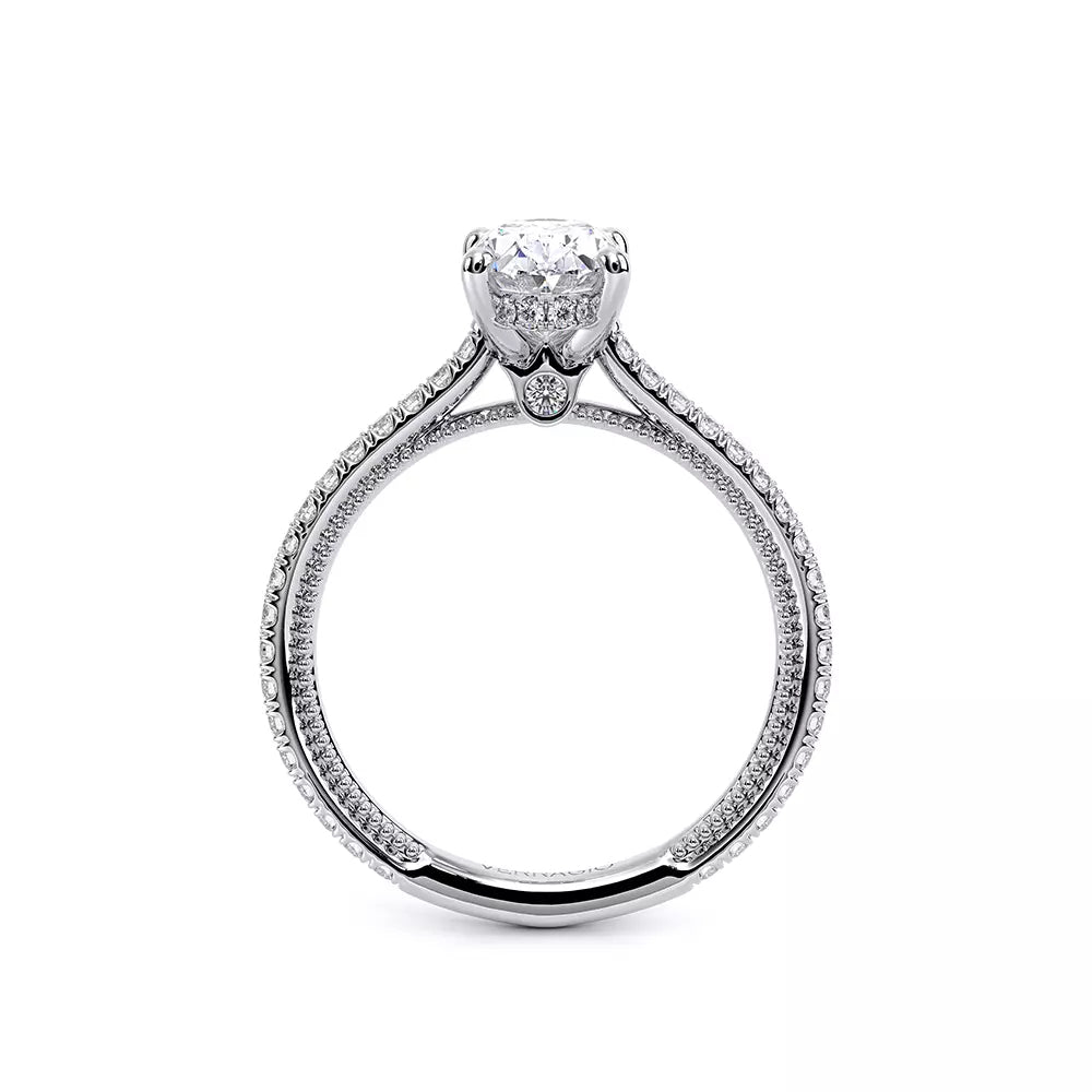 Verragio Renaissance 14k Gold Oval Center Diamond Engagement Ring