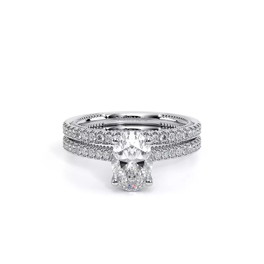 Verragio Renaissance 14k Gold Oval Center Diamond Engagement Ring