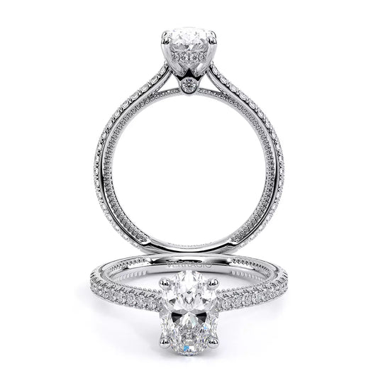 Verragio Renaissance 14k Gold Oval Center Diamond Engagement Ring