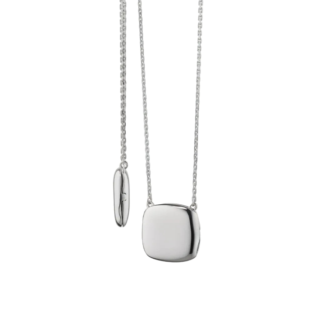MRK Sterling Silver Slim "Viv" Locket Necklace