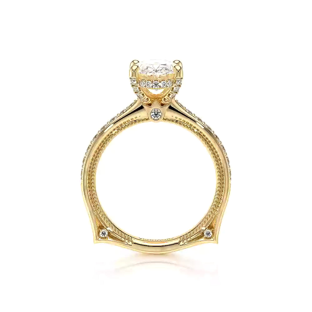 Verragio Vanguard 14k Gold Oval Center Euroshank Engagement Ring