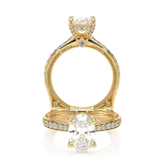Verragio Vanguard 14k Gold Oval Center Euroshank Engagement Ring